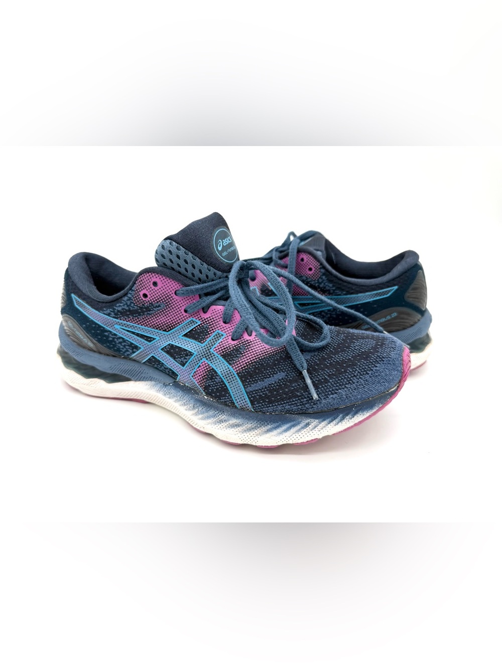 GUC Asics Women Gel-Nimbus 23 Running Shoes / Sneakers in Blue 8.5